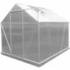 GARDIUN Serre De Jardin En Polycarbonate/Aluminium Lunada - 4,82 M² 249x193x190 Cm Avec Base 4 Modules