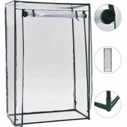 VidaXL Serre à Tomates 102x52x150 Cm - Transparent