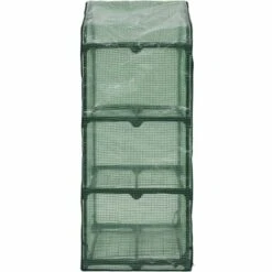 VidaXL Mini-serre à 3 Niveaux 69x49x125 Cm - Vert -France Serre de jardin Soldes 2022 17557174 5
