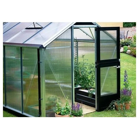 JULIANA Serre Polycarbonate Compact 5 M², Couleur Silver, Base Sans Base - Silver 5 JULIANA Serre Polycarbonate Compact 5 M², Couleur Silver, Base Sans Base - Silver – Image 3