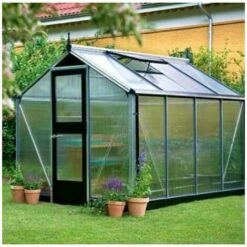 JULIANA Serre Polycarbonate Compact 5 M², Couleur Silver, Base Sans Base - Silver 10 JULIANA Serre Polycarbonate Compact 5 M², Couleur Silver, Base Sans Base - Silver -France Serre de jardin Soldes 2022 17858213 4