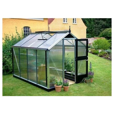 JULIANA Serre Polycarbonate Compact 8,20 M², Couleur Silver, Base Sans Base - Silver 5 JULIANA Serre Polycarbonate Compact 8,20 M², Couleur Silver, Base Sans Base - Silver – Image 3