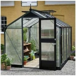 JULIANA Serre Polycarbonate Compact 8,20 M², Couleur Silver, Base Sans Base - Silver 10 JULIANA Serre Polycarbonate Compact 8,20 M², Couleur Silver, Base Sans Base - Silver -France Serre de jardin Soldes 2022 17858222 4