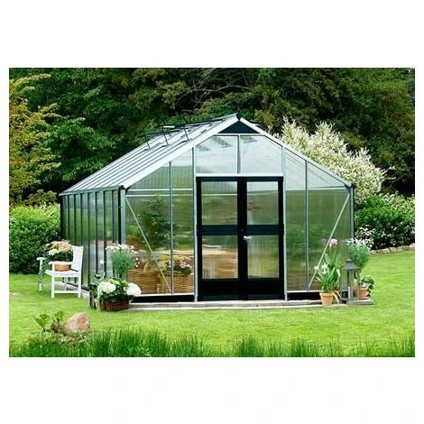 JULIANA Serre En Verre Polycarbonate Gardener 18.80 M², Couleur Anthracite, Base Avec Base - Anthracite 3 JULIANA Serre En Verre Polycarbonate Gardener 18.80 M², Couleur Anthracite, Base Avec Base - Anthracite – Image 2