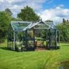 JULIANA Serre En Verre Trempé Orangerie 15.2 M², Couleur Anthracite, Base Sans Base - Anthracite -France Serre de jardin Soldes 2022 17859341 1