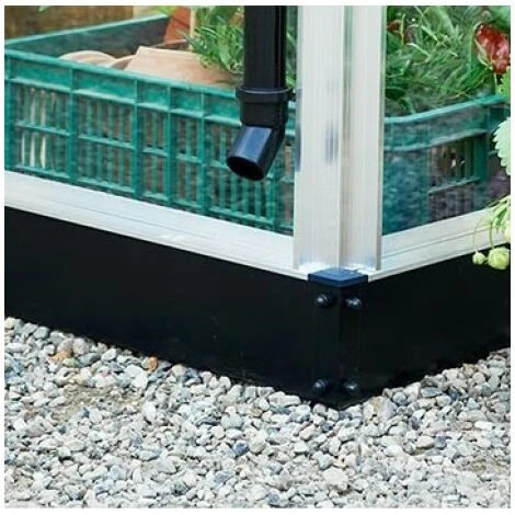 JULIANA Serre En Verre Trempé Orangerie 15.2 M², Couleur Anthracite, Base Sans Base - Anthracite 6 JULIANA Serre En Verre Trempé Orangerie 15.2 M², Couleur Anthracite, Base Sans Base - Anthracite – Image 4