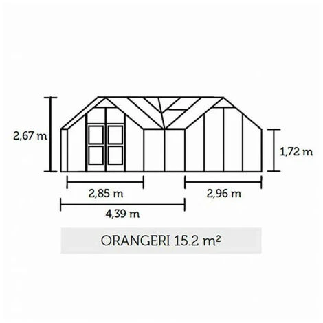 JULIANA Serre En Verre Trempé Orangerie 15.2 M², Couleur Anthracite, Base Sans Base - Anthracite 7 JULIANA Serre En Verre Trempé Orangerie 15.2 M², Couleur Anthracite, Base Sans Base - Anthracite – Image 5