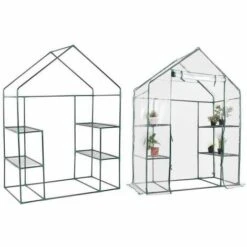 COSTWAY SERRE DE JARDINAGE Serre De Jardin Chaud Serre à Tomates Tente De Plante 3 étages En Vert Transparent 143x143x195cm 8 COSTWAY SERRE DE JARDINAGE Serre De Jardin Chaud Serre à Tomates Tente De Plante 3 étages En Vert Transparent 143x143x195cm -France Serre de jardin Soldes 2022 17914474 3