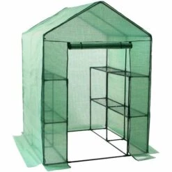 Zelsius Serre Serre à Feuilles Avec 8 étagères | 195 X 143 X 143 Cm