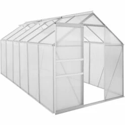 Zelsius Serre En Aluminium Pour Le Jardin (sans Base) | 380 X 190 Cm | Panneaux De 6 Mm
