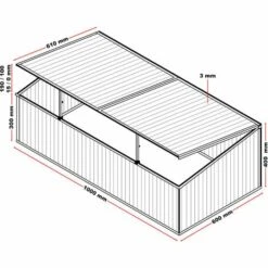 WILTEC Serre De Jardin En Aluminium 100x60x40cm Toit Blocable Résistant Aux Intempéries Et Protection UV -France Serre de jardin Soldes 2022 18359577 4