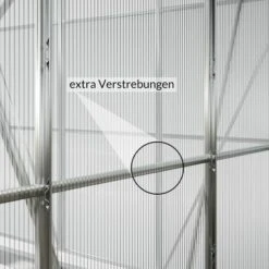 GARDEBRUK Serre De Jardin Adossée Murale Polycarbonate 3,8 M³ Abri Gel Plante Légume Potager Demi Serre -France Serre de jardin Soldes 2022 18473091 3