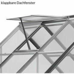 GARDEBRUK Serre De Jardin Adossée Murale Polycarbonate 3,8 M³ Abri Gel Plante Légume Potager Demi Serre -France Serre de jardin Soldes 2022 18473091 5