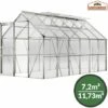 GARDEBRUK Serre De Jardin En Aluminium 11,73m³ Incl. 4 Fenêtres - 380 X 190 Cm -France Serre de jardin Soldes 2022 18510291 1