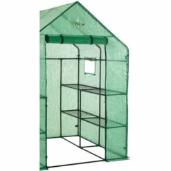 OGROW Mini Serre De Jardin | Tente Abri Pour Légume, Plantes En Polyéthylène Vert | 8 Étagères | 143 X 143 X 195 Cm -France Serre de jardin Soldes 2022 18734171 3
