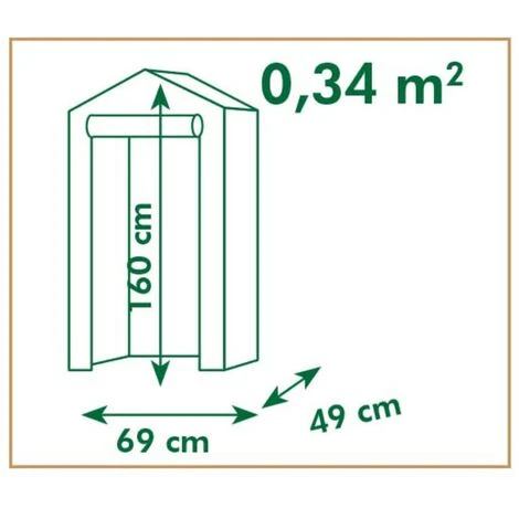 Nature Serre 69x49x160 Cm - Transparent 6 Nature Serre 69x49x160 Cm - Transparent – Image 4