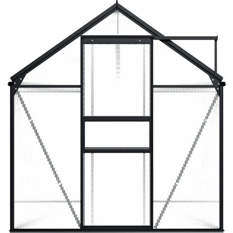 VidaXL Serre Anthracite Aluminium 4,75 M² - Anthracite 4 VidaXL Serre Anthracite Aluminium 4,75 M² - Anthracite – Image 2
