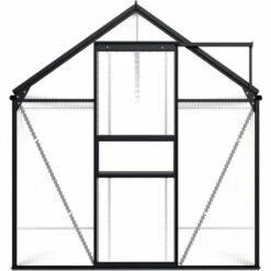 VidaXL Serre Anthracite Aluminium 5,89 M² - Anthracite 8 VidaXL Serre Anthracite Aluminium 5,89 M² - Anthracite -France Serre de jardin Soldes 2022 18800272 2