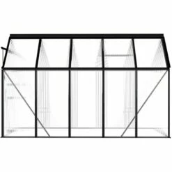 VidaXL Serre Anthracite Aluminium 5,89 M² - Anthracite 10 VidaXL Serre Anthracite Aluminium 5,89 M² - Anthracite -France Serre de jardin Soldes 2022 18800272 4