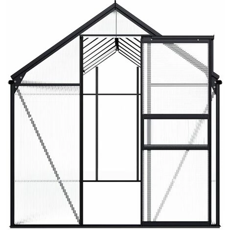 VidaXL Serre Anthracite Aluminium 9,31 M² - Anthracite 5 VidaXL Serre Anthracite Aluminium 9,31 M² - Anthracite – Image 3
