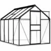 VidaXL Serre Avec Cadre De Base Anthracite Aluminium 4,75 M² - Anthracite -France Serre de jardin Soldes 2022 18800298 1