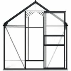VidaXL Serre Avec Cadre De Base Anthracite Aluminium 4,75 M² - Anthracite -France Serre de jardin Soldes 2022 18800298 3