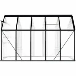VidaXL Serre Avec Cadre De Base Anthracite Aluminium 5,89 M² - Anthracite -France Serre de jardin Soldes 2022 18904254 4