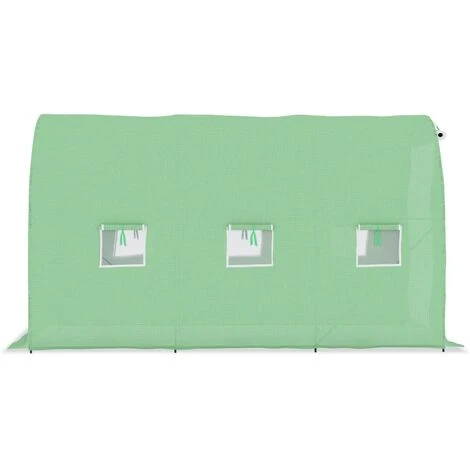 VidaXL Serre 6,86 M² 3,43x2x2 M - Vert 6 VidaXL Serre 6,86 M² 3,43x2x2 M - Vert – Image 4