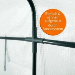 GARDEBRUK Serre De Jardin Avec Bâche Polyéthylène 195x143x143cm Serre 2 M² 4 Fenêtres -France Serre de jardin Soldes 2022 20502100 5