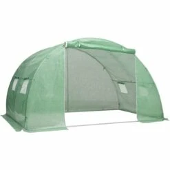 ASUPERMALL Serre Avec Fondation En Acier 8 M² 2x4x2 M -France Serre de jardin Soldes 2022 20853469 3