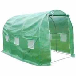 HABITAT ET JARDIN SERRE TUNNEL DE JARDIN ALTHEA - 6M² - 3 X 2 X 2 M - Vert.