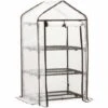 SEKEY Serre De Jardin Avec Bâche Amovible 69 X 49 X 125 Cm, Blanc 2 SEKEY Serre De Jardin Avec Bâche Amovible 69 X 49 X 125 Cm, Blanc -France Serre de jardin Soldes 2022 22844937 1