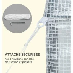 Waldbeck Plant Palace X2 Serre 200 X 220 X 100cm - Tube D'acier Film PVC Mesh -France Serre de jardin Soldes 2022 22845289 5