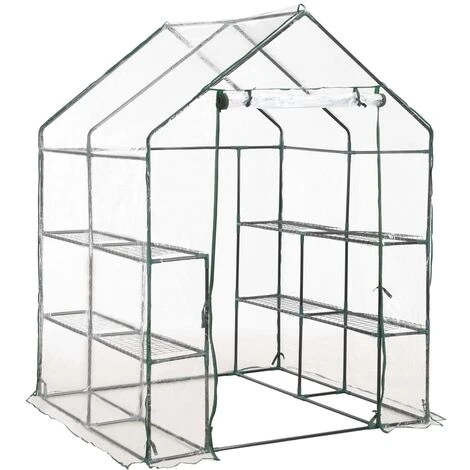 ASUPERMALL Serre Avec 8 Etageres 143x143x195 Cm 4 ASUPERMALL Serre Avec 8 Etageres 143x143x195 Cm – Image 2