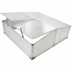 Topdeal Serre Froide à 4 Couvercles 108x110x41 Cm