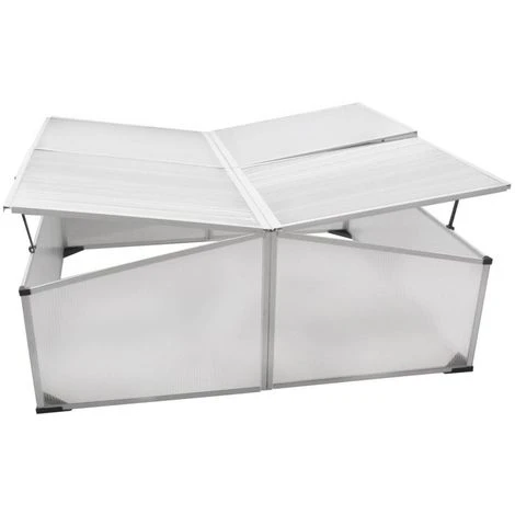 Topdeal Serre Froide à 4 Couvercles 108x110x41 Cm 5 Topdeal Serre Froide à 4 Couvercles 108x110x41 Cm – Image 3
