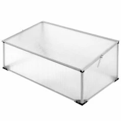 GARDEBRUK Mini-serre De Jardin Serre à Tomates Aluminium Inoxydable Polycarbonate 4 Mm 100x60cm -France Serre de jardin Soldes 2022 23253134 3