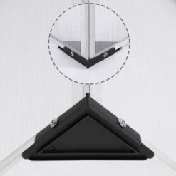 GARDEBRUK Mini-serre De Jardin Serre à Tomates Aluminium Inoxydable Polycarbonate 4 Mm 100x60cm -France Serre de jardin Soldes 2022 23253134 5