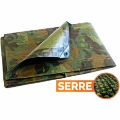 TECPLAST Bâche Tunnel Agricole 1,8x3 M 150TU - Camouflage - Haute Qualité - Bâche De Protection Imperméable Pour Tunnel - Camouflage -France Serre de jardin Soldes 2022 23711284 5