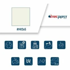 TECPLAST Bâche Tunnel Agricole 2x3 M 680TU Blanche - Qualité 10 Ans - Bâche étanche Pour Tunnel De Stockage - Made In France - Blanche -France Serre de jardin Soldes 2022 23711493 3