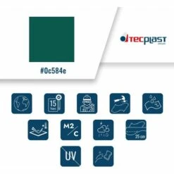 TECPLAST Bâche Tunnel Agricole 2x3 M Ignifugée M2 680TU2 Verte - Qualité 15 Ans - Bâche étanche Anti-Chaleur - Made In France - Verte -France Serre de jardin Soldes 2022 23711512 3