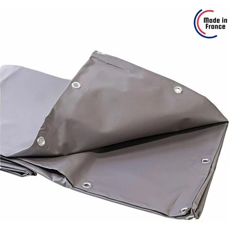 TECPLAST Bâche Tunnel Agricole 3x5 M 900TU Grise - Qualité 15 Ans - Bâche étanche Pour Tunnel De Stockage - Made In France - Grise 7 TECPLAST Bâche Tunnel Agricole 3x5 M 900TU Grise - Qualité 15 Ans - Bâche étanche Pour Tunnel De Stockage - Made In France - Grise – Image 5