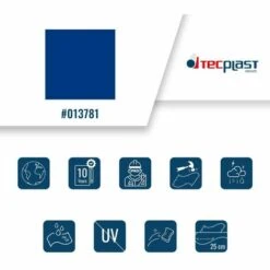 TECPLAST Bâche Agricole 2x3 M 680AG Bleue - Qualité 10 Ans - Bâche De Protection étanche Pour Matériel Agricole - Made In France - Bleue -France Serre de jardin Soldes 2022 23711562 3