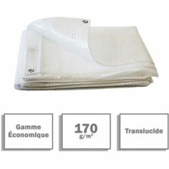 TECPLAST Bâche De Protection Agricole 170 G/m² - 4 X 3 M - Transparente - Petite Serre De Jardin - Bache Imperméable - Transparente Armée -France Serre de jardin Soldes 2022 23711658 2