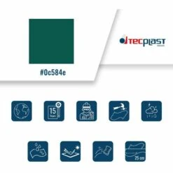 TECPLAST Bâche Agricole 6x8 M 900AG Verte - Qualité 15 Ans - Bâche De Protection étanche Pour Matériel Agricole - Made In France - Verte -France Serre de jardin Soldes 2022 23711674 3