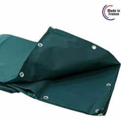 TECPLAST Bâche Agricole 6x8 M 900AG Verte - Qualité 15 Ans - Bâche De Protection étanche Pour Matériel Agricole - Made In France - Verte -France Serre de jardin Soldes 2022 23711674 5