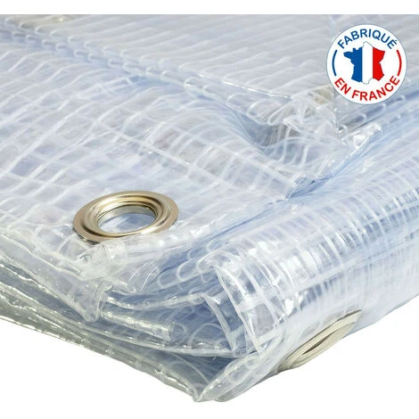 TECPLAST Bache De Protection Agricole 400 G/m² - 3.8 X 4 M - Bache Serre Transparente Armée - Baches Pvc - Bache Imperméable - Transparente Armée 6 TECPLAST Bache De Protection Agricole 400 G/m² - 3.8 X 4 M - Bache Serre Transparente Armée - Baches Pvc - Bache Imperméable - Transparente Armée – Image 4