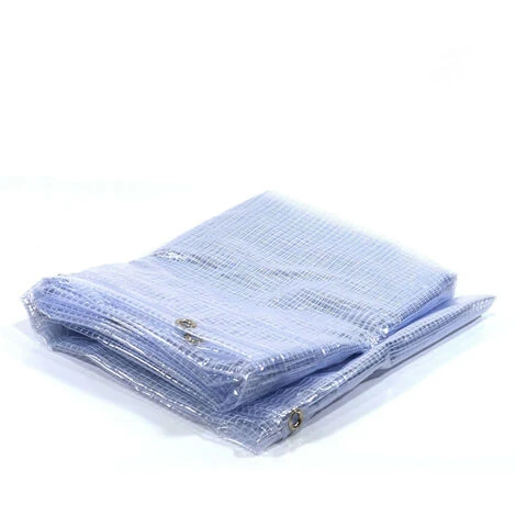 TECPLAST Bache De Protection Agricole 400 G/m² - 5.8 X 10.5 M - Bache Serre Transparente Armée - Baches Pvc - Bache Imperméable - Transparente Armée 3 TECPLAST Bache De Protection Agricole 400 G/m² - 5.8 X 10.5 M - Bache Serre Transparente Armée - Baches Pvc - Bache Imperméable - Transparente Armée
