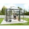 DANCOVER Kiosque De Jardin En Polycarbonate OASIS, Hexagonal 8,6m², 3,16x3,63x2,89m, Anthracite - Anthracite 1 DANCOVER Kiosque De Jardin En Polycarbonate OASIS, Hexagonal 8,6m², 3,16x3,63x2,89m, Anthracite - Anthracite -France Serre de jardin Soldes 2022 23771206 1