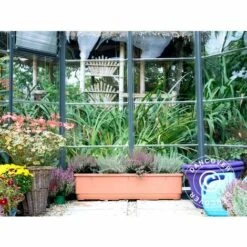 DANCOVER Kiosque De Jardin En Polycarbonate OASIS, Hexagonal 8,6m², 3,16x3,63x2,89m, Anthracite - Anthracite -France Serre de jardin Soldes 2022 23771206 3